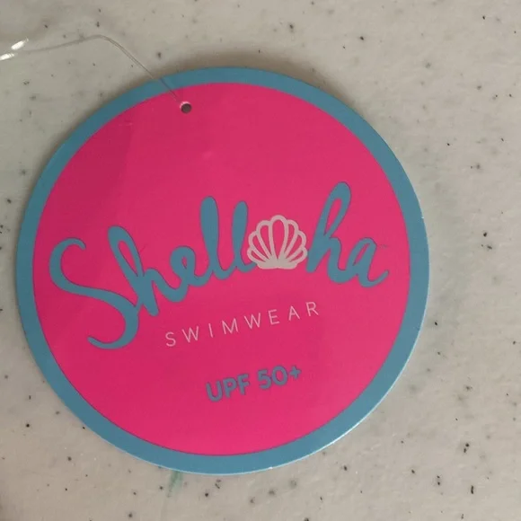 Shelloha Swimwear Girls 2-piece Swim Suit Ruffle Bright Tropical Floral UPF50+ - Picture 4 of 4